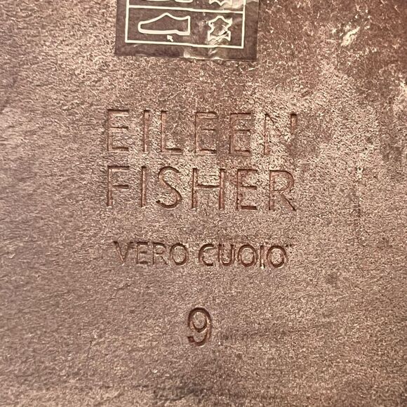 Eileen Fisher Women’s Black Leather Slip-Ons Mules Size 9 - Picture 4 of 4